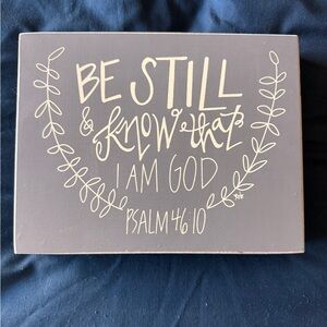 Inspirational Wall Art with Psalm 46:10 - brand new!